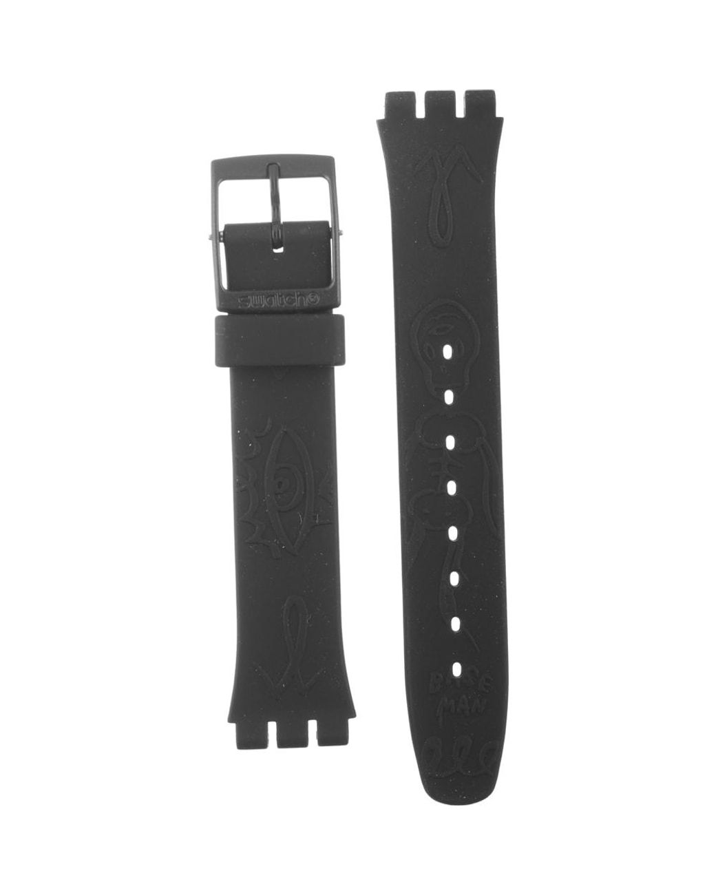 Tissot Swatch Standard Gents Strap Agb249 Gb249 Midnight Magi Cinturino  Watches in Black for Men | Lyst