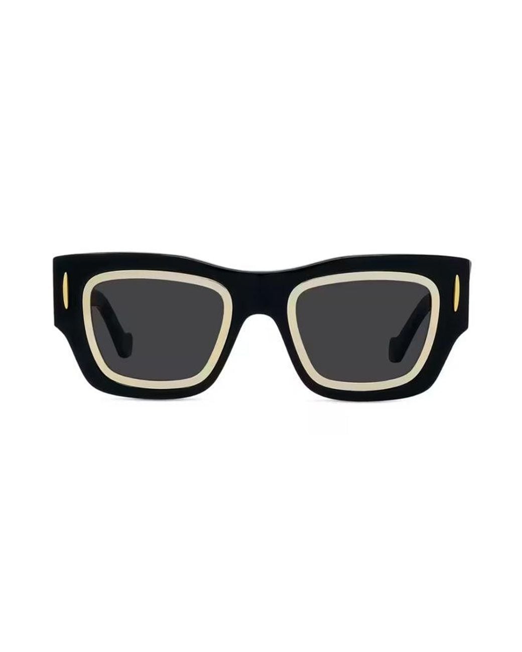 Loewe Black Sunglasses Square Full Rim, Frame And Lens Lw40168I01A