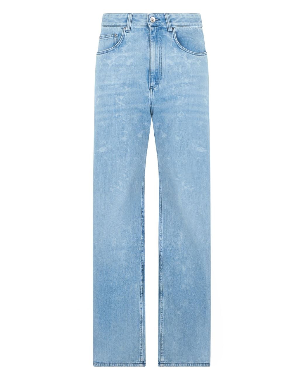 Rabanne Blue Straight-Leg Jeans Cotton