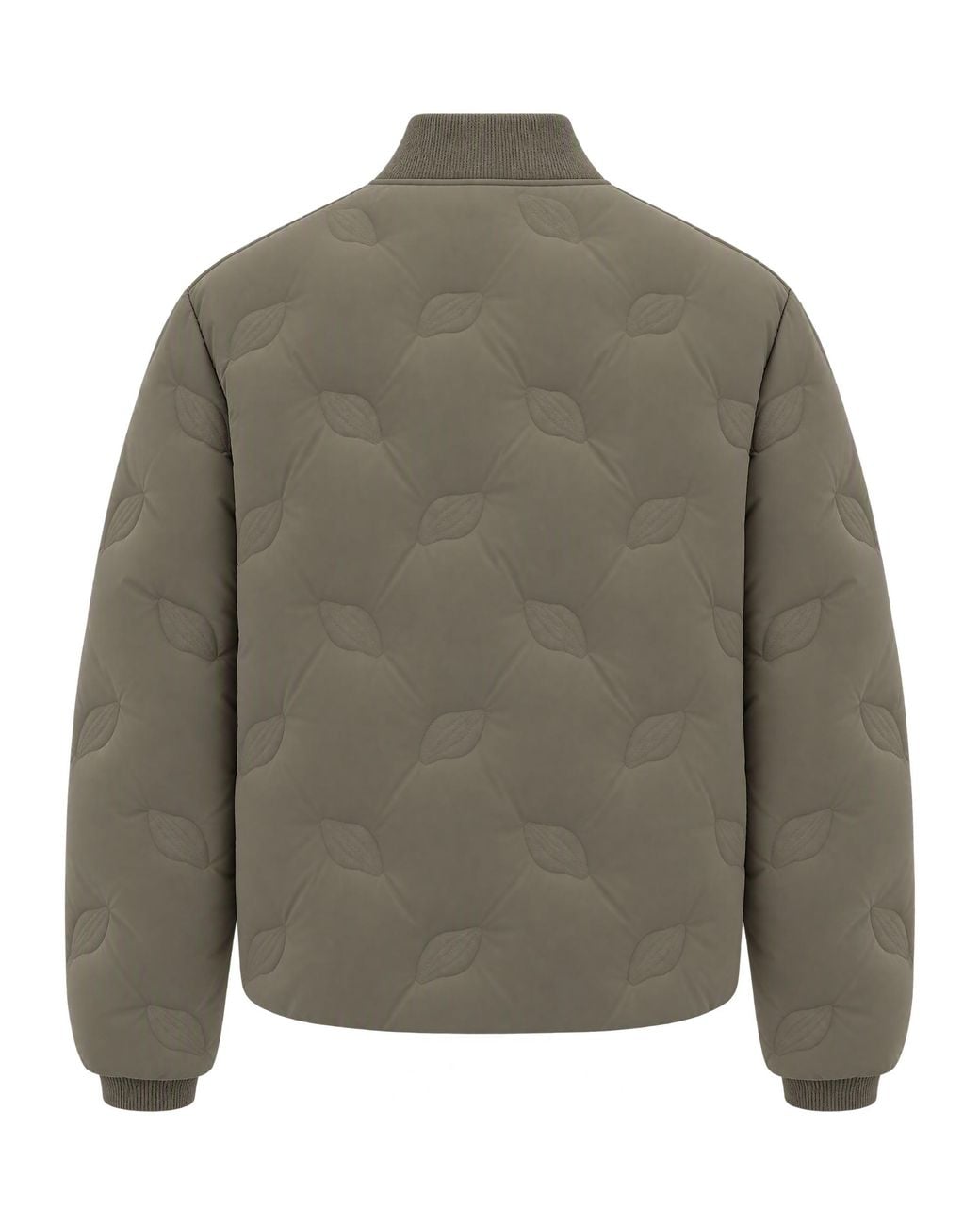 Daily Paper Green Wave-Quilted Bomber Jacket Polyester Padded & Down for men