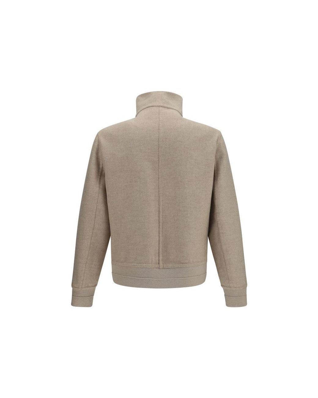 Brunello Cucinelli Gray Beige Cashmere Full for men