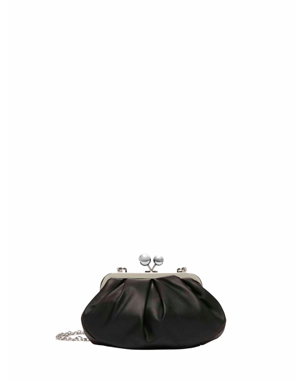 Weekend by Maxmara Black Clutch Bag Prati Leather Handbags