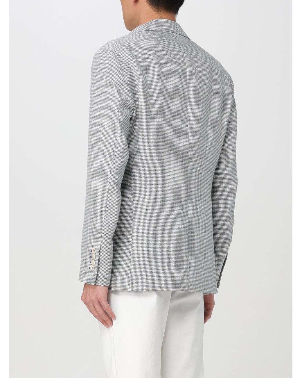 Brunello Cucinelli Gray Light Linen Jacket for men