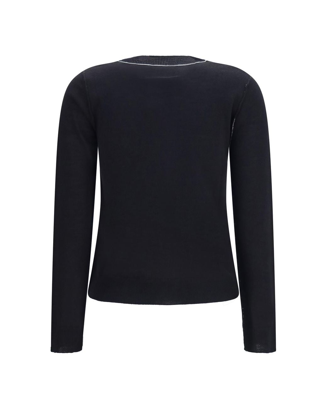MM6 by Maison Margiela Blue T-Shirt Wool-Blend Merino Wool (Ovis Aries) Knitwear