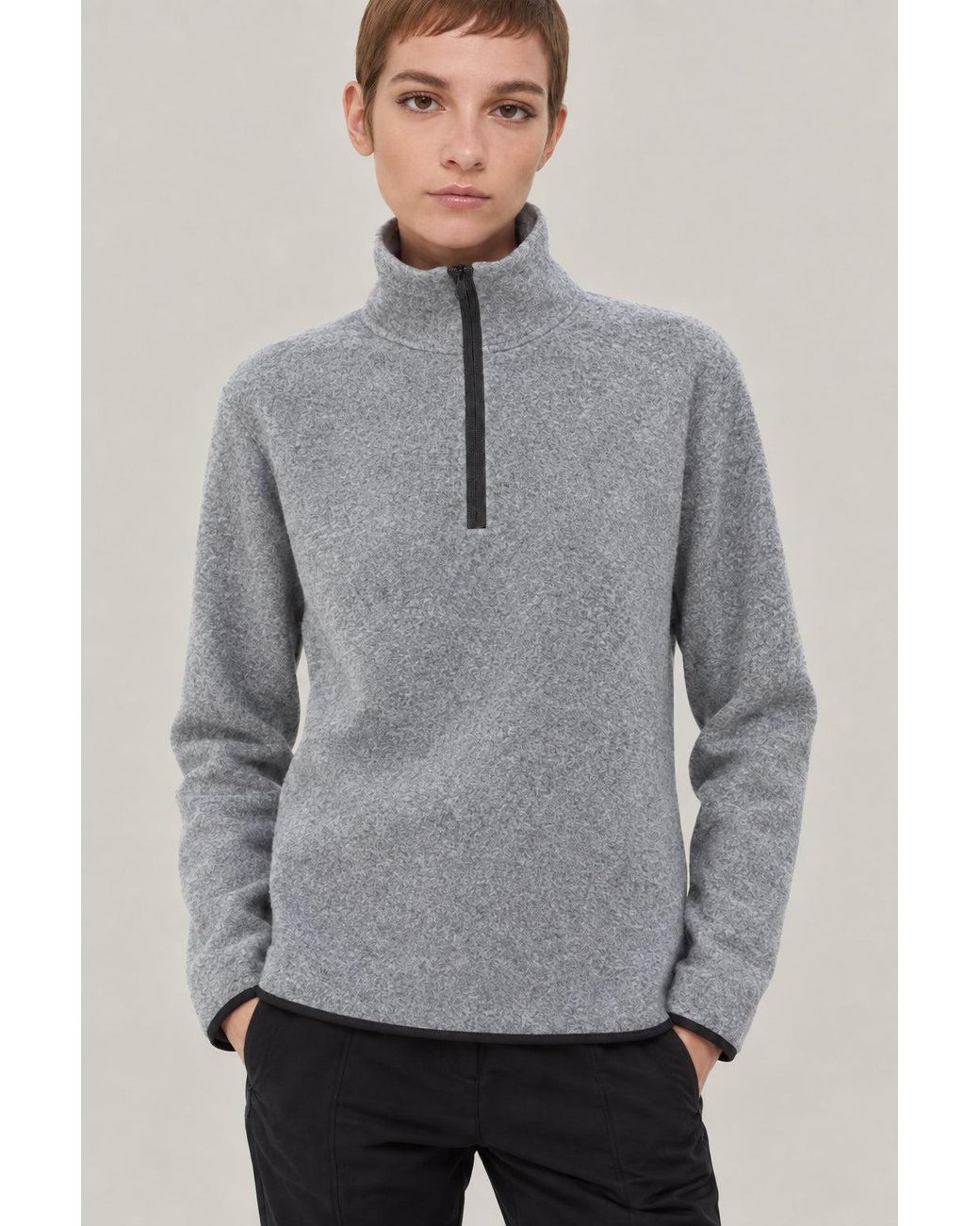 Brunello Cucinelli Gray Wool Blend Sweater Clothing