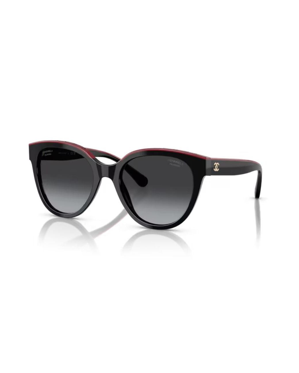 Chanel Black Chanel Eyewear Ch5414 Butterfly-Frame Sunglasses