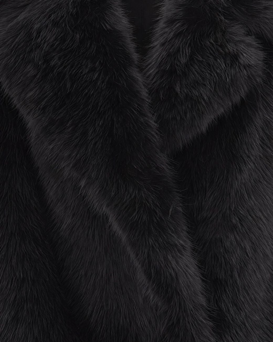 Stand Studio Black Kinley Faux Fur Gilet Jacket