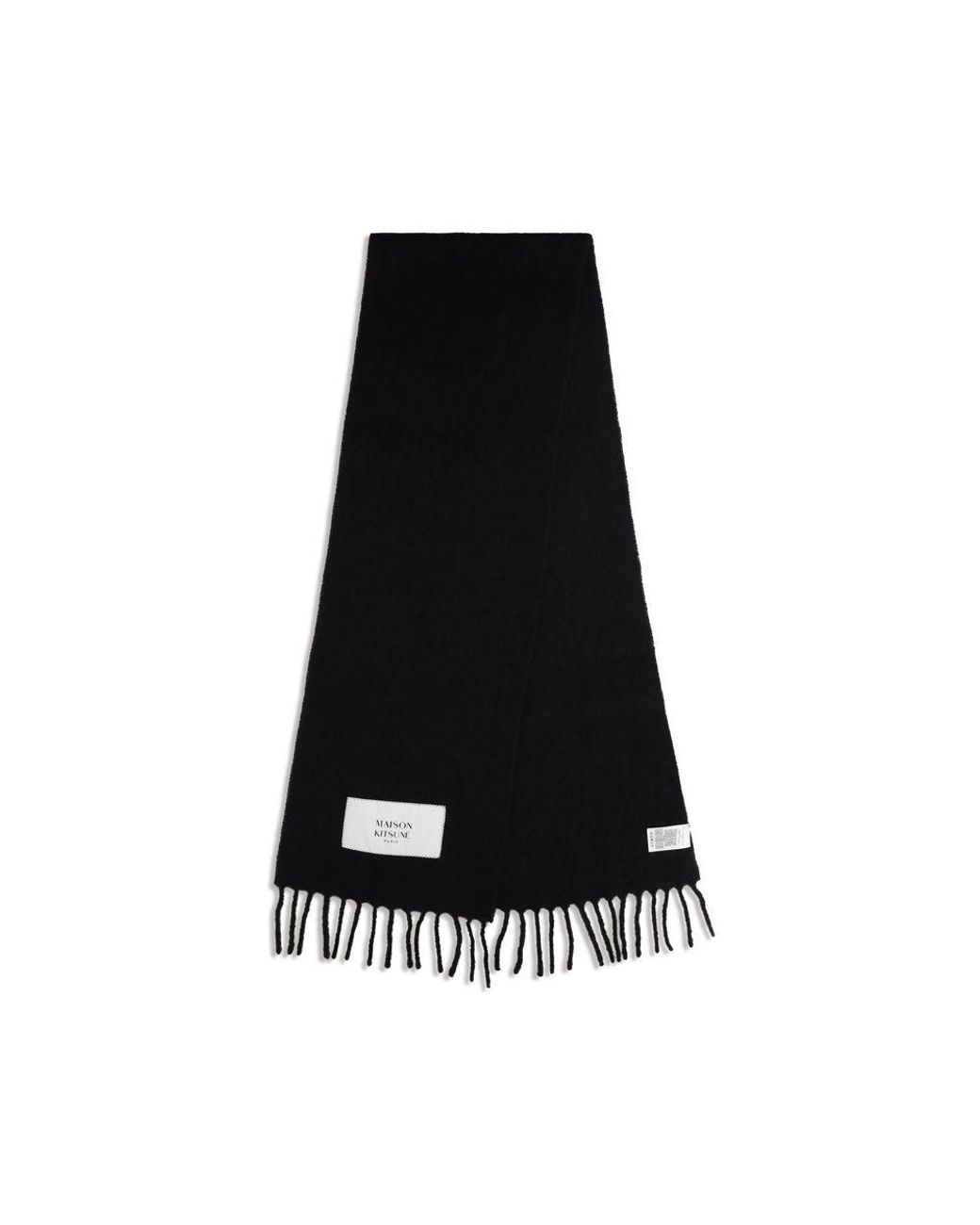 Maison Kitsuné Black Polyamide Scarf for men