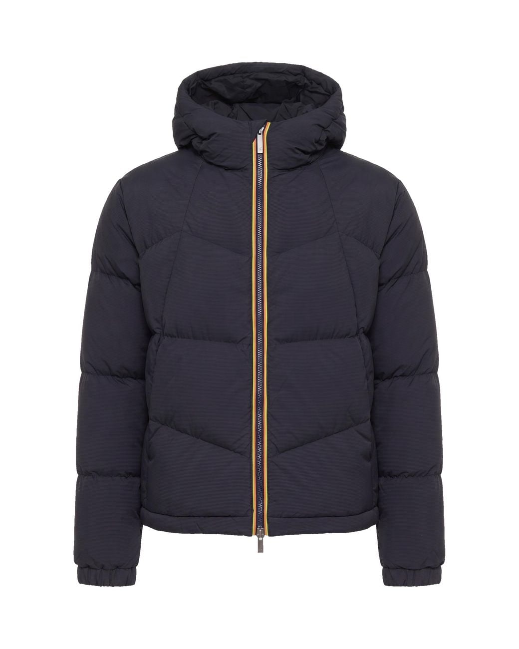 K-Way Blue Down Jacket Quill Fancy Nylon Greyish Padding: Duck for men