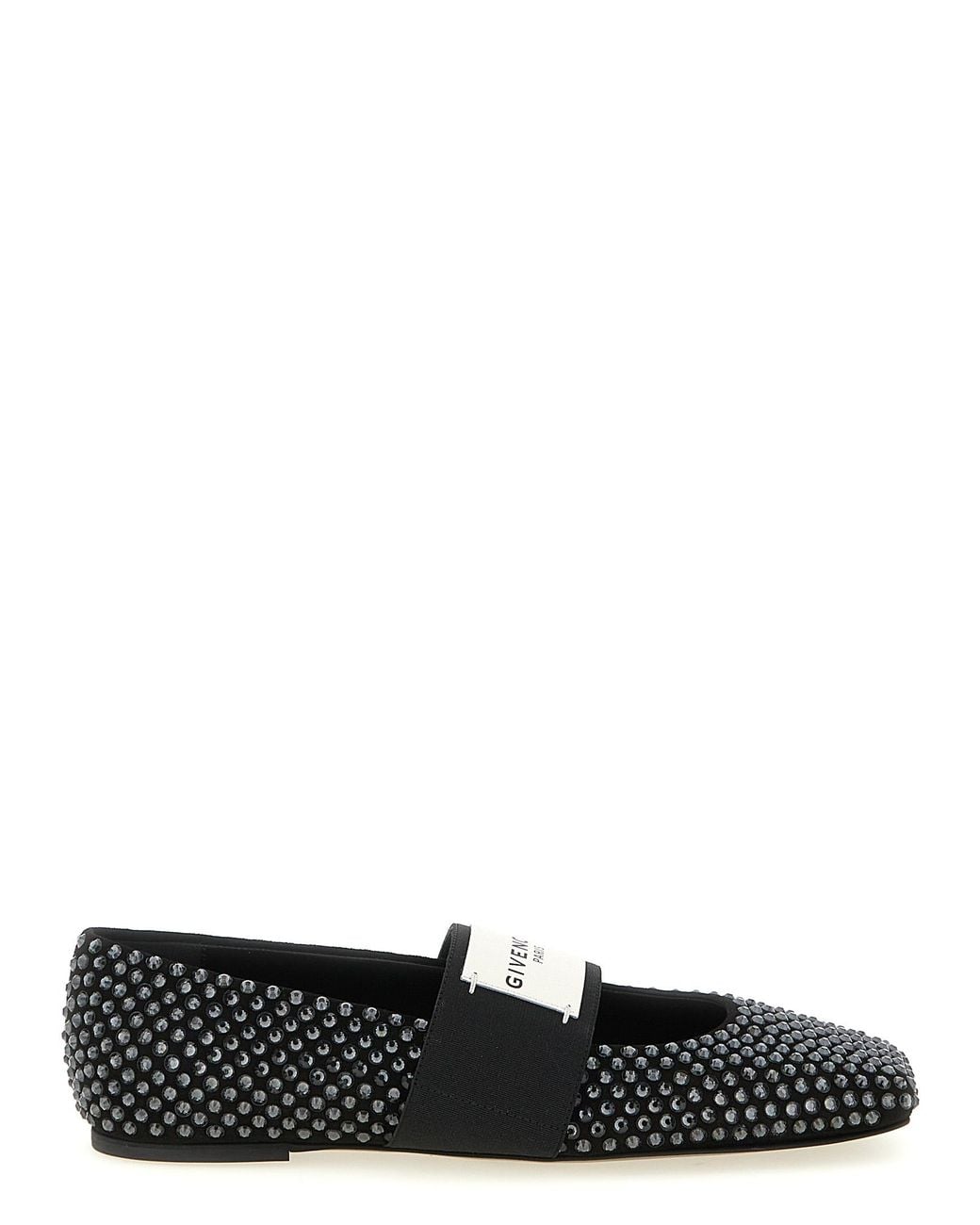 Givenchy Black Sliced Square Ballet Flat