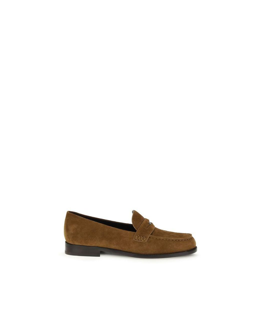Tory Burch Brown Beige Calf Leather Bos Taurus Slip
