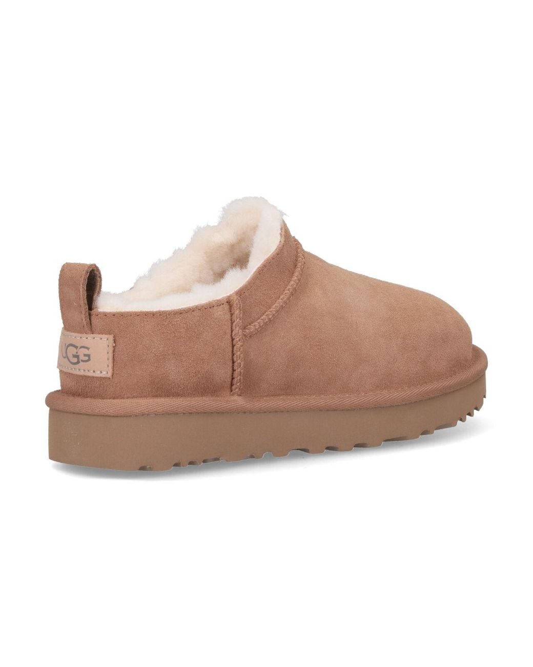 Ugg Brown Flat Shoes Upper: Leather