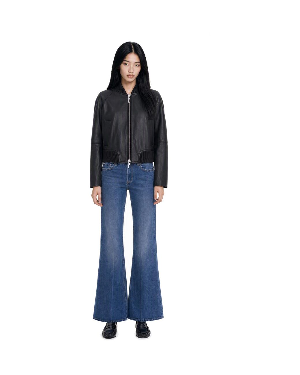 Sportmax Black Solid Mandarin Collar Jacket