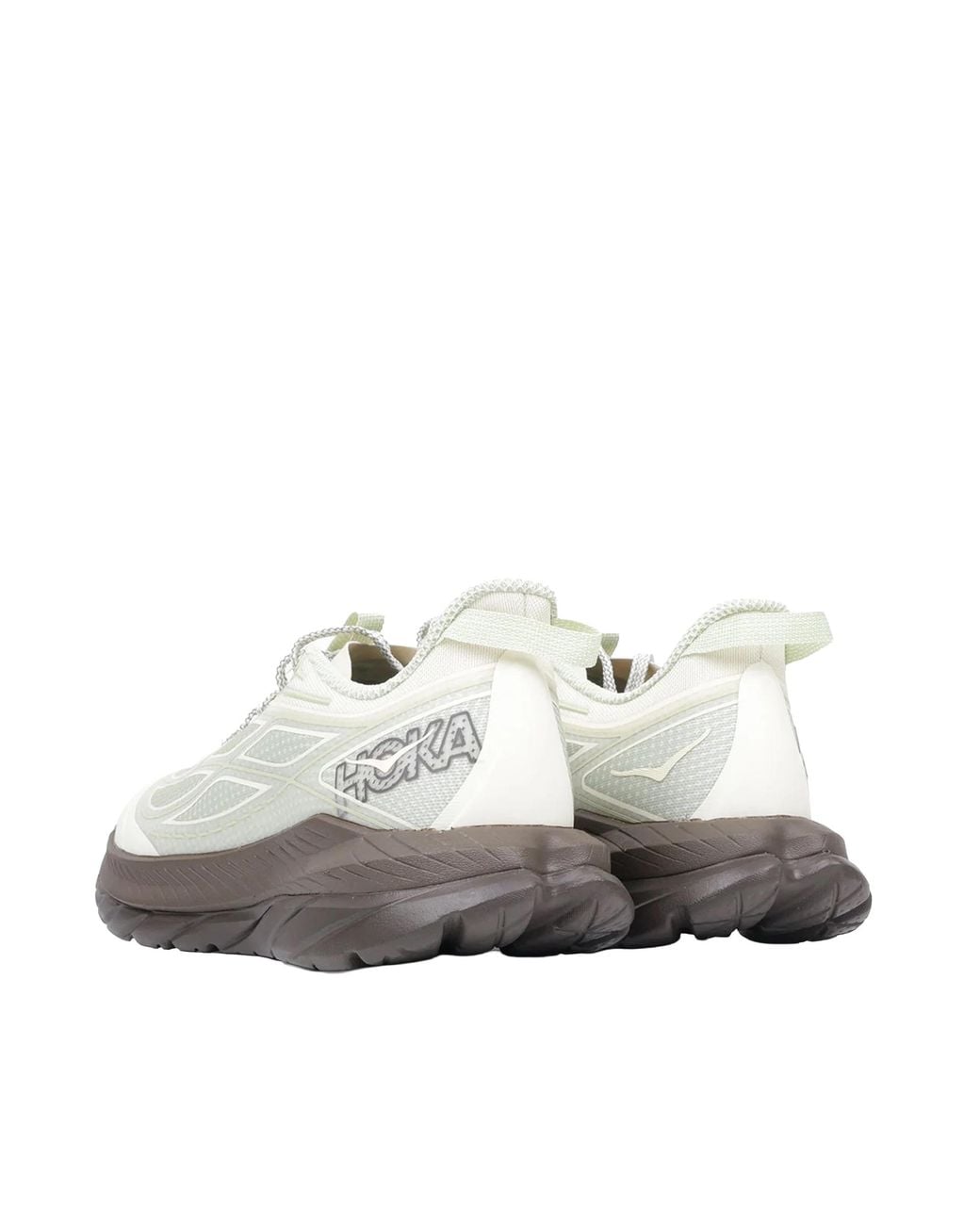 Hoka One One White Sneakers Mach Remastered Morning Dew-Cliff Dew/Cliff Synthetic/Textile/Tpu for men