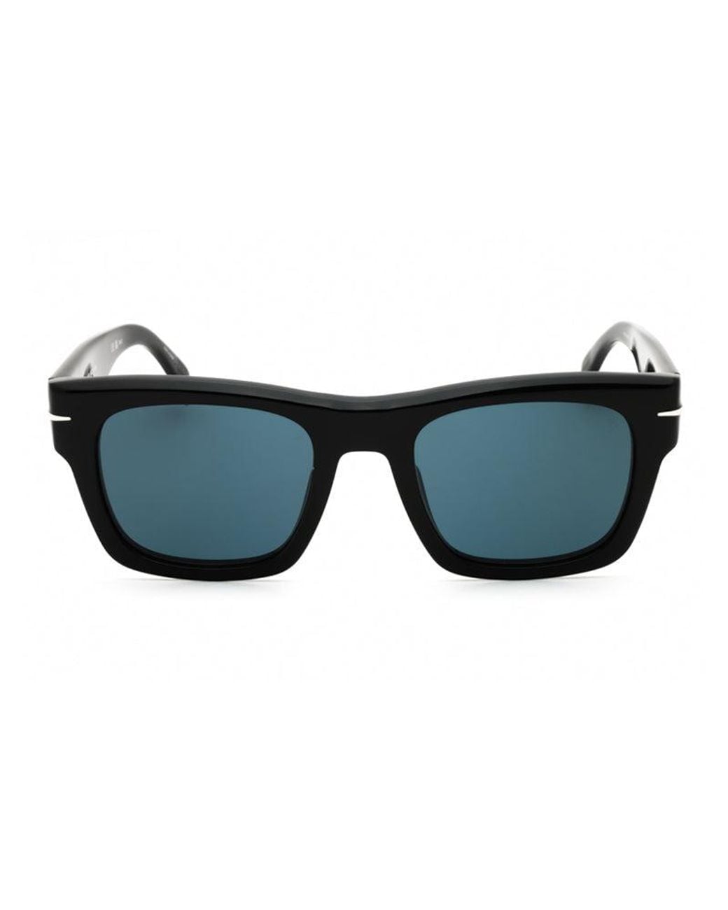 David Beckham Blue David Beckham Rectangle Full Rim Sunglasses for men
