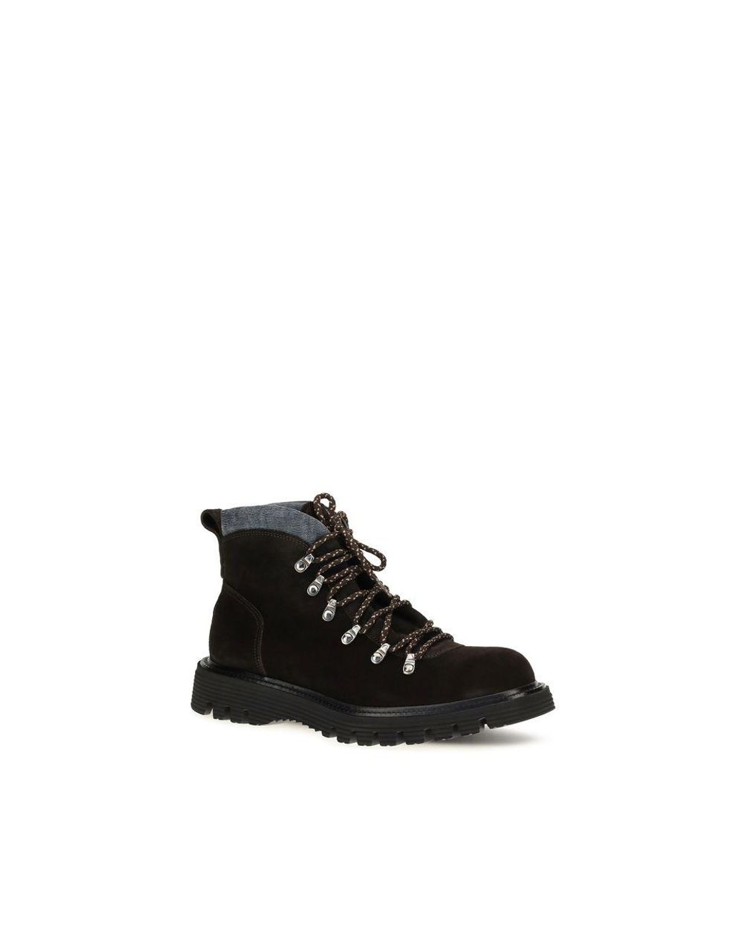 Fratelli Rossetti Black Suede Leather Lace-Up Boots for men