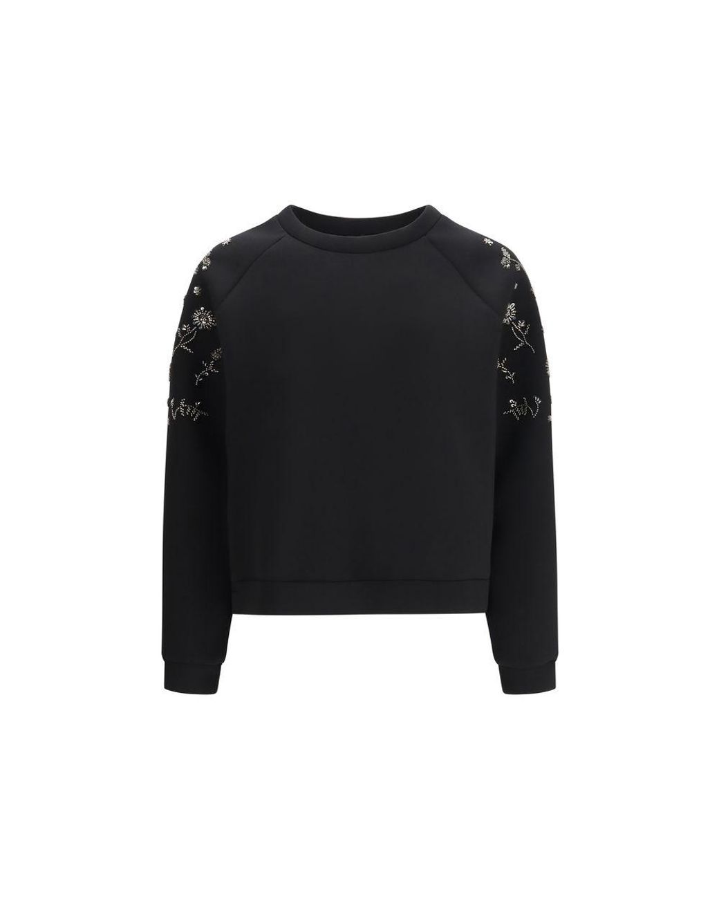 Max Mara Black Polyester Sweatshirt