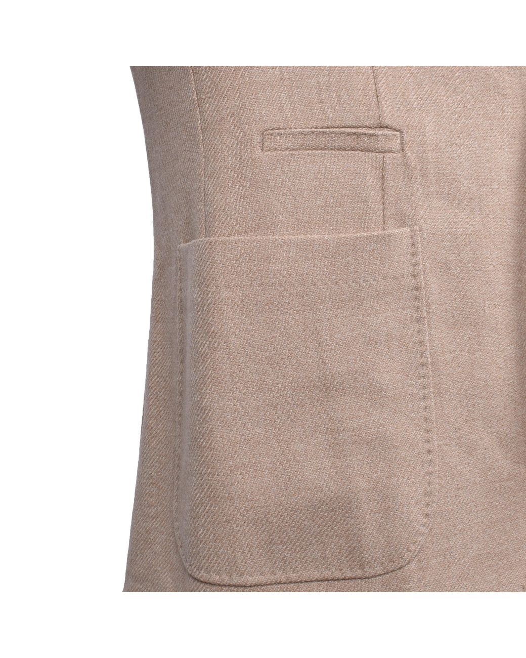Brunello Cucinelli Natural Wool Blend Deconstructed Jacket Neutrals Clothing for men