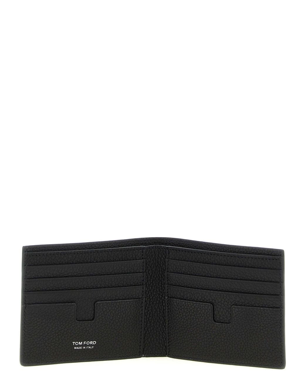Tom Ford Black Textured Leather Wallet