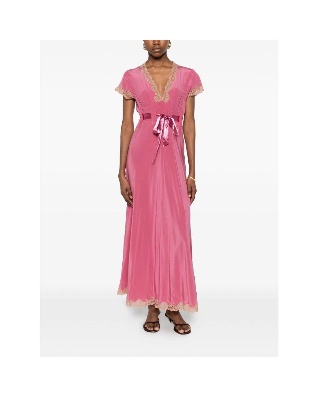 Rixo Pink Maxi Dresses