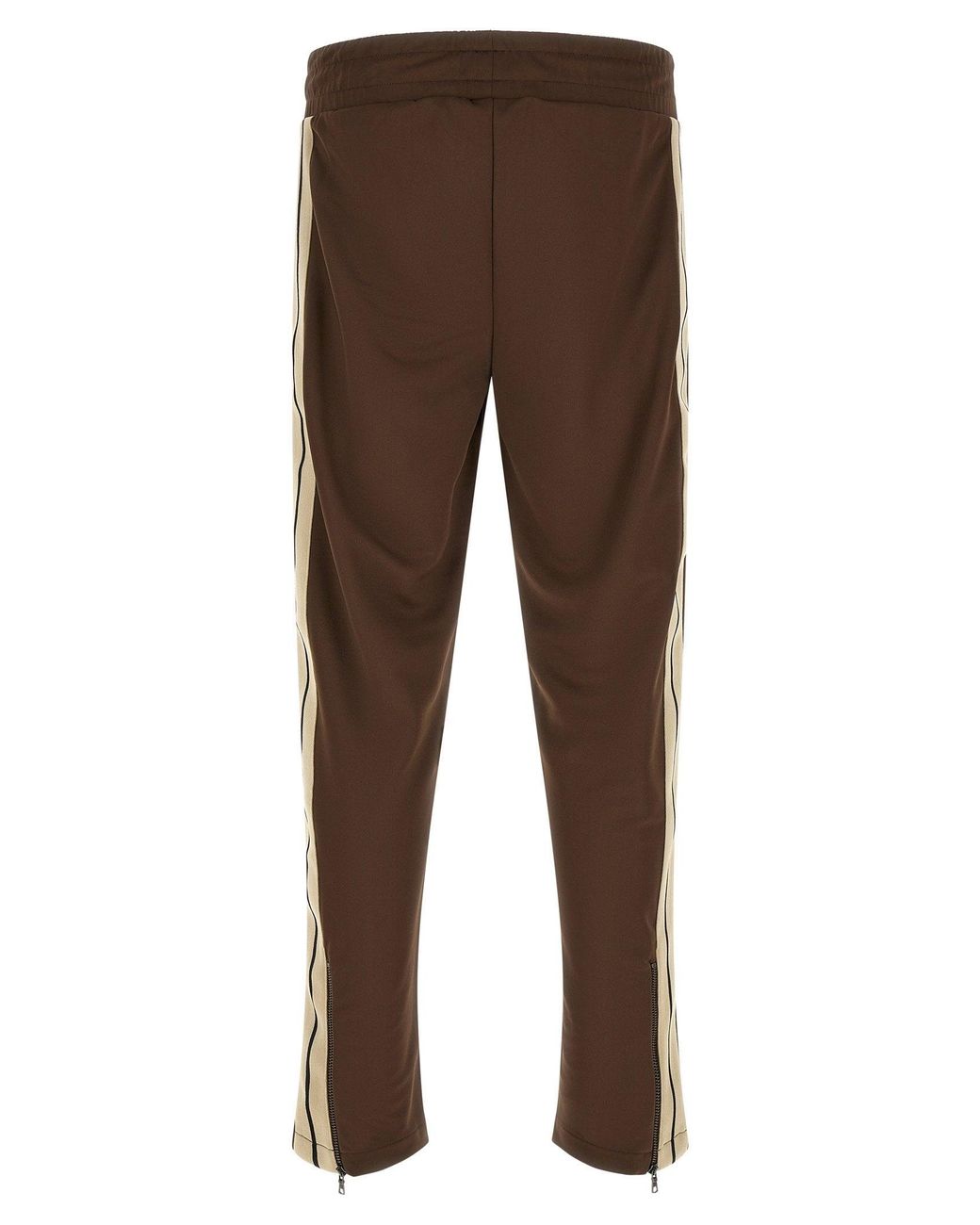 Palm Angels Brown Logo-Printed Track Track Pants for men