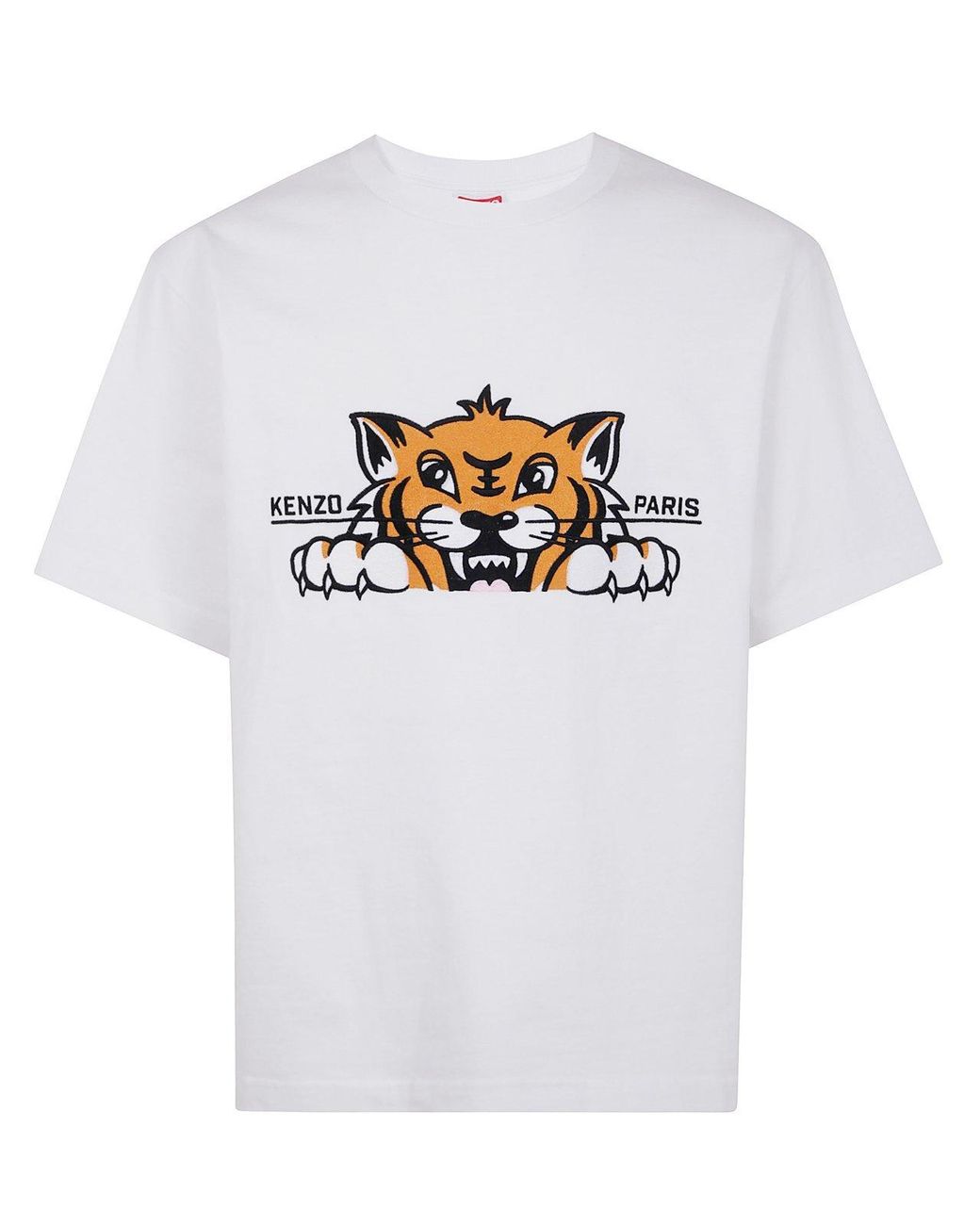 Tシャツ・カットソー KENZO \"GOTS KENZO HAPPY TIGER\" EMBROIDERED OVERSIZE TSHIRT T-shirt Kenzo Gots Kenzo Happy Tiger Embroidered Oversize