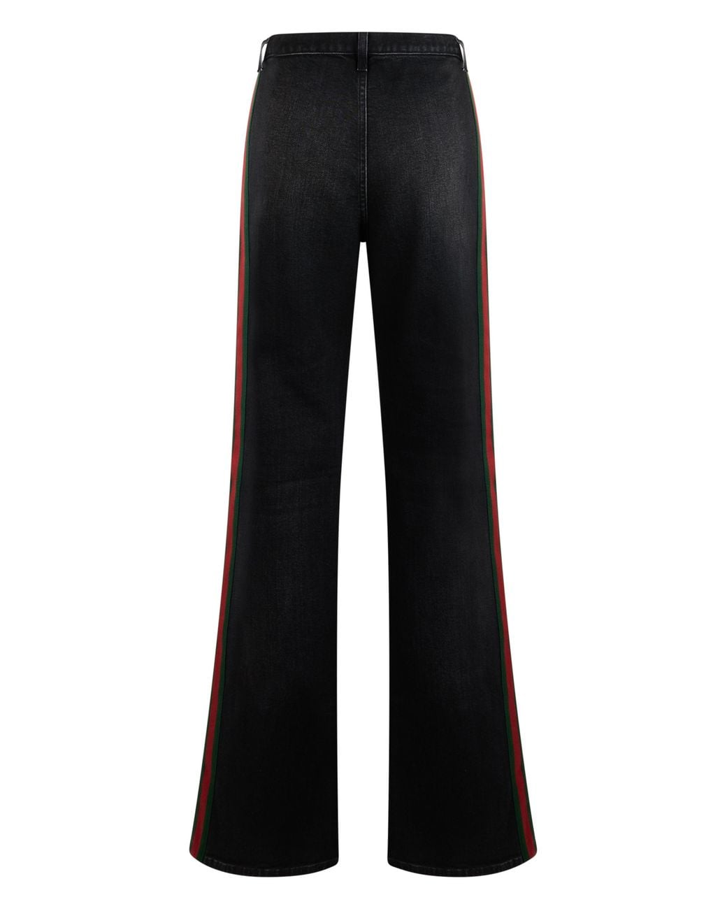 Gucci Black Gucci High-Waist Flared Cotton Jeans