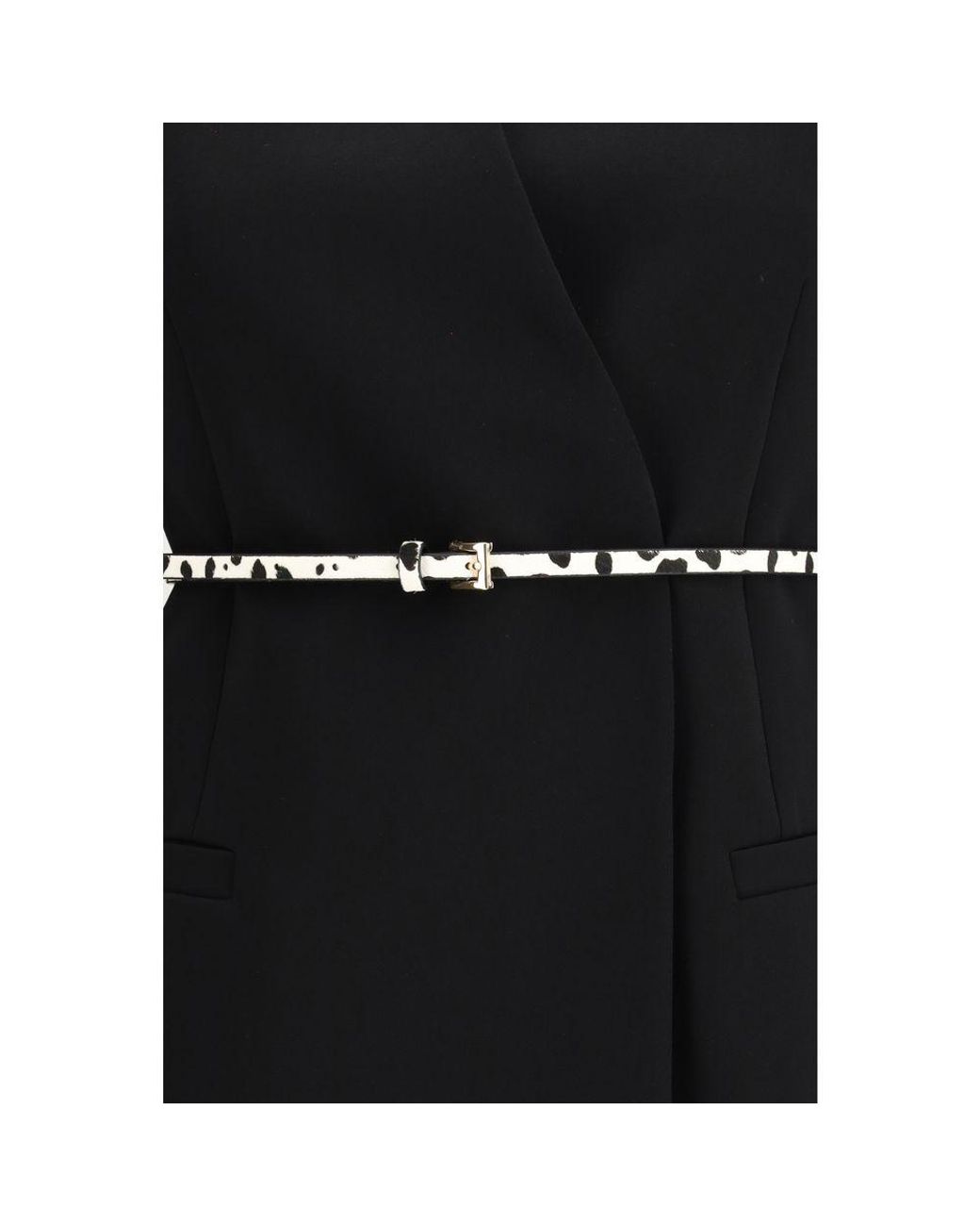 Max Mara Black Triacetate Coat Clothing