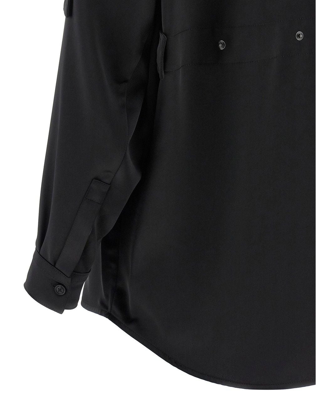 Moncler Genius Black Satin Shirt