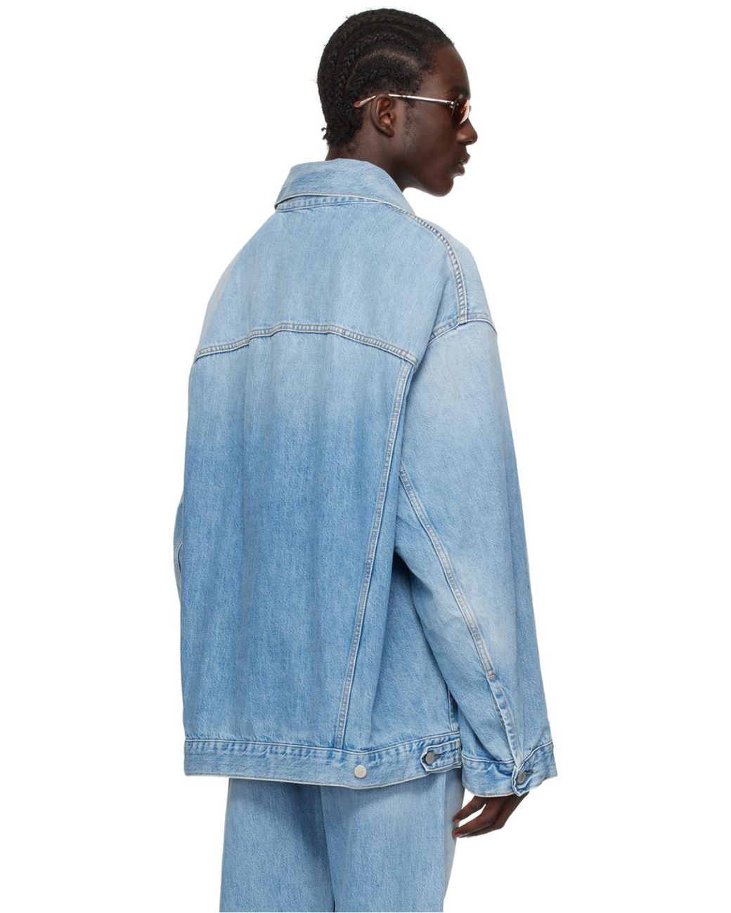 Acne Blue Oversize Denim Jacket for men