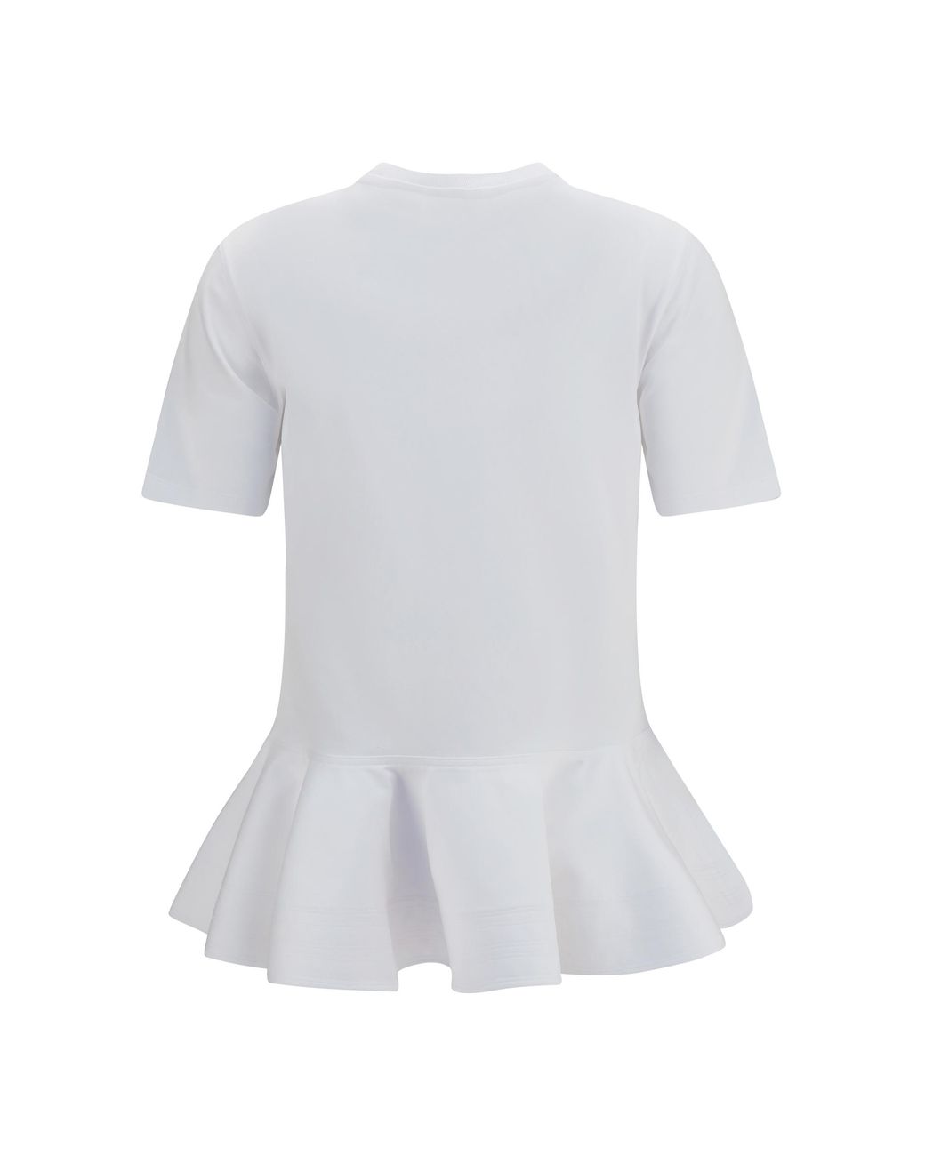 Alaïa White T-Shirt Cotton-Jersey Crinoline T-Shirts & Jerseys