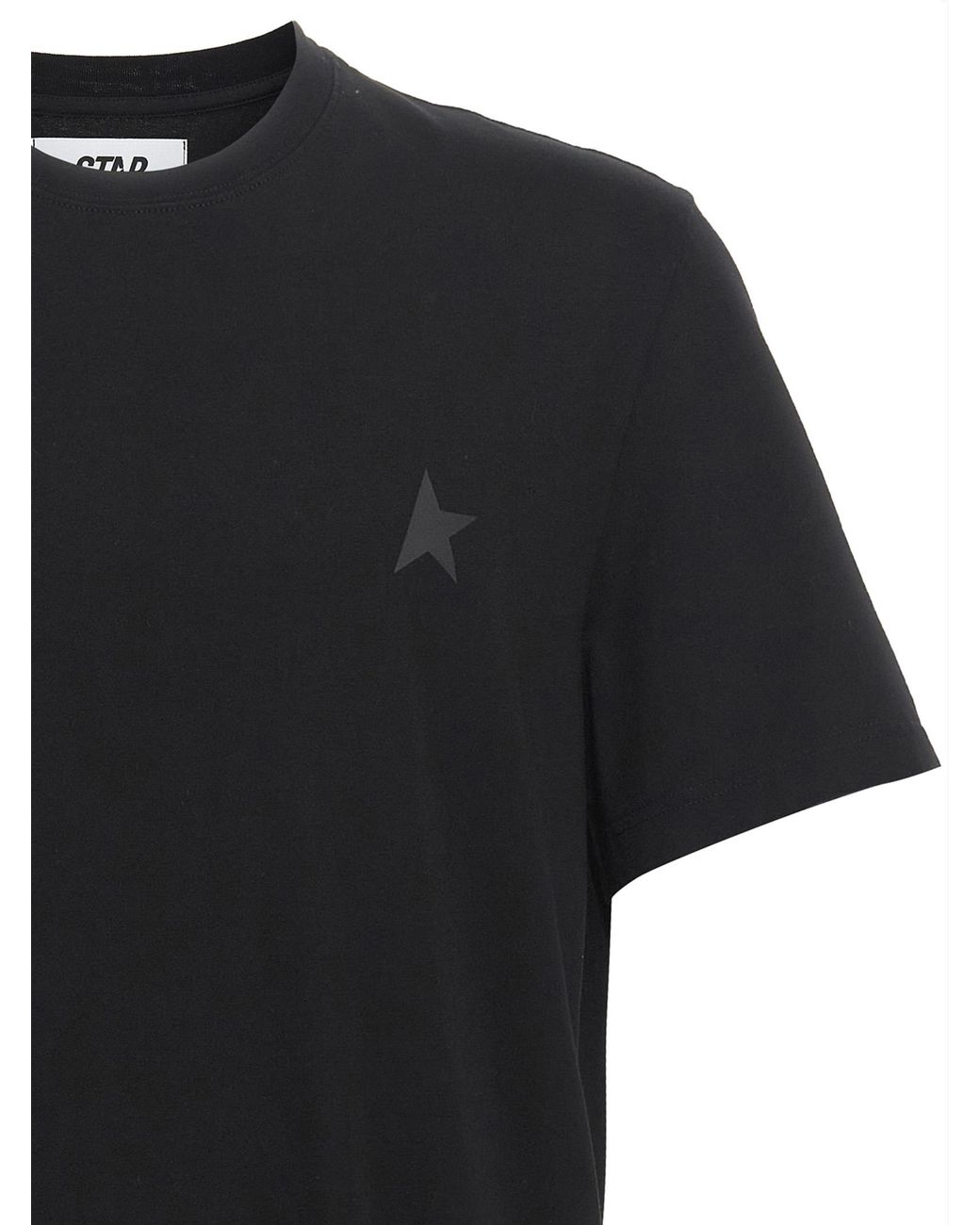 Golden Goose Deluxe Brand Black Tone-On-Tone Logo T-Shirt for men