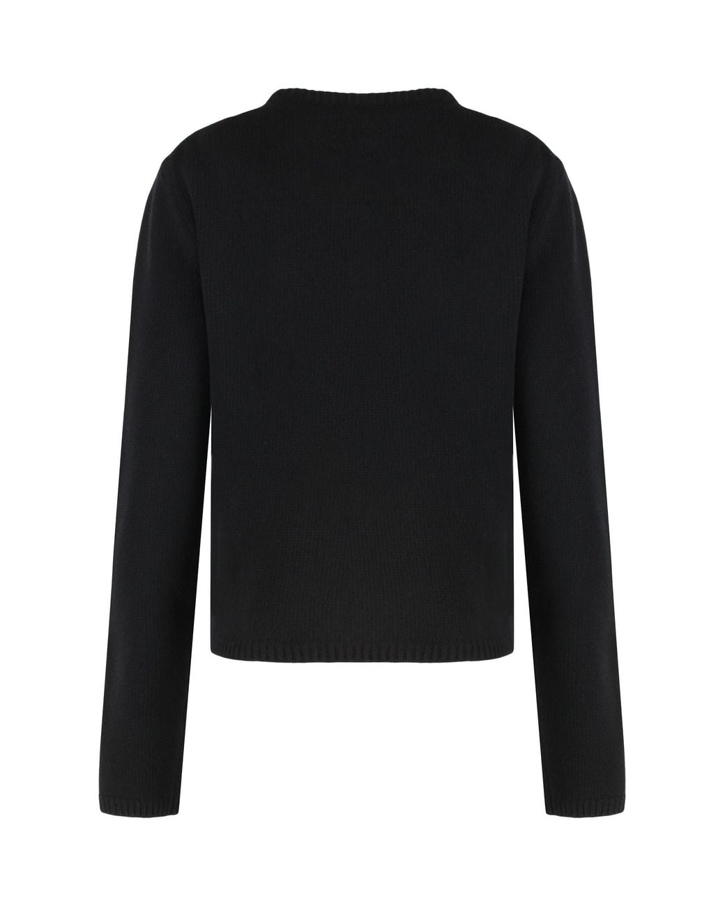 Moncler Black Virgin Wool And Cashmere Pullover