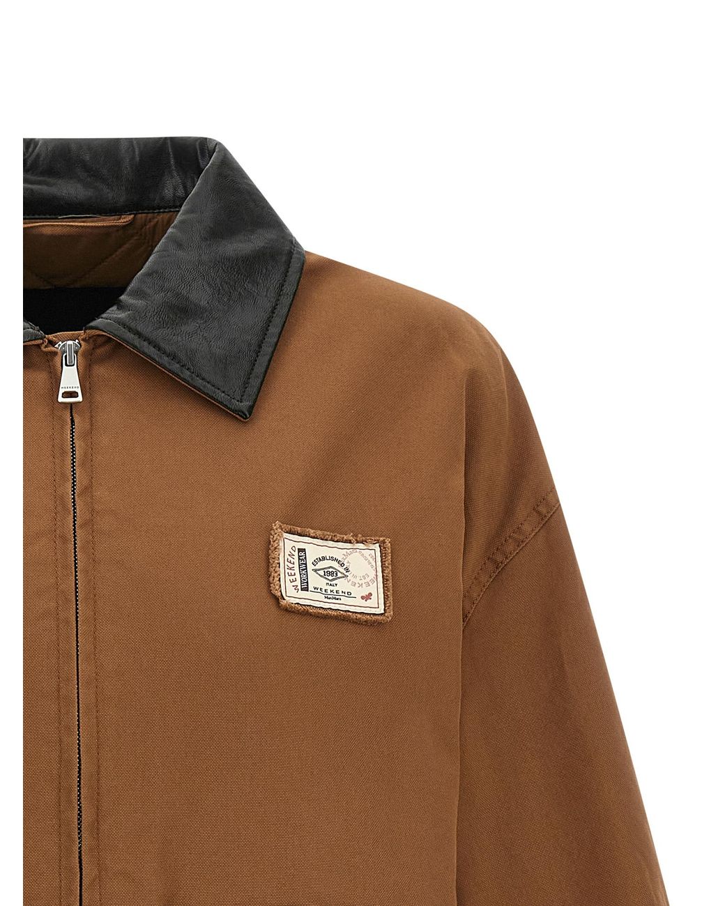 Max Mara Brown Cotton Full-Length Jacket Clothing