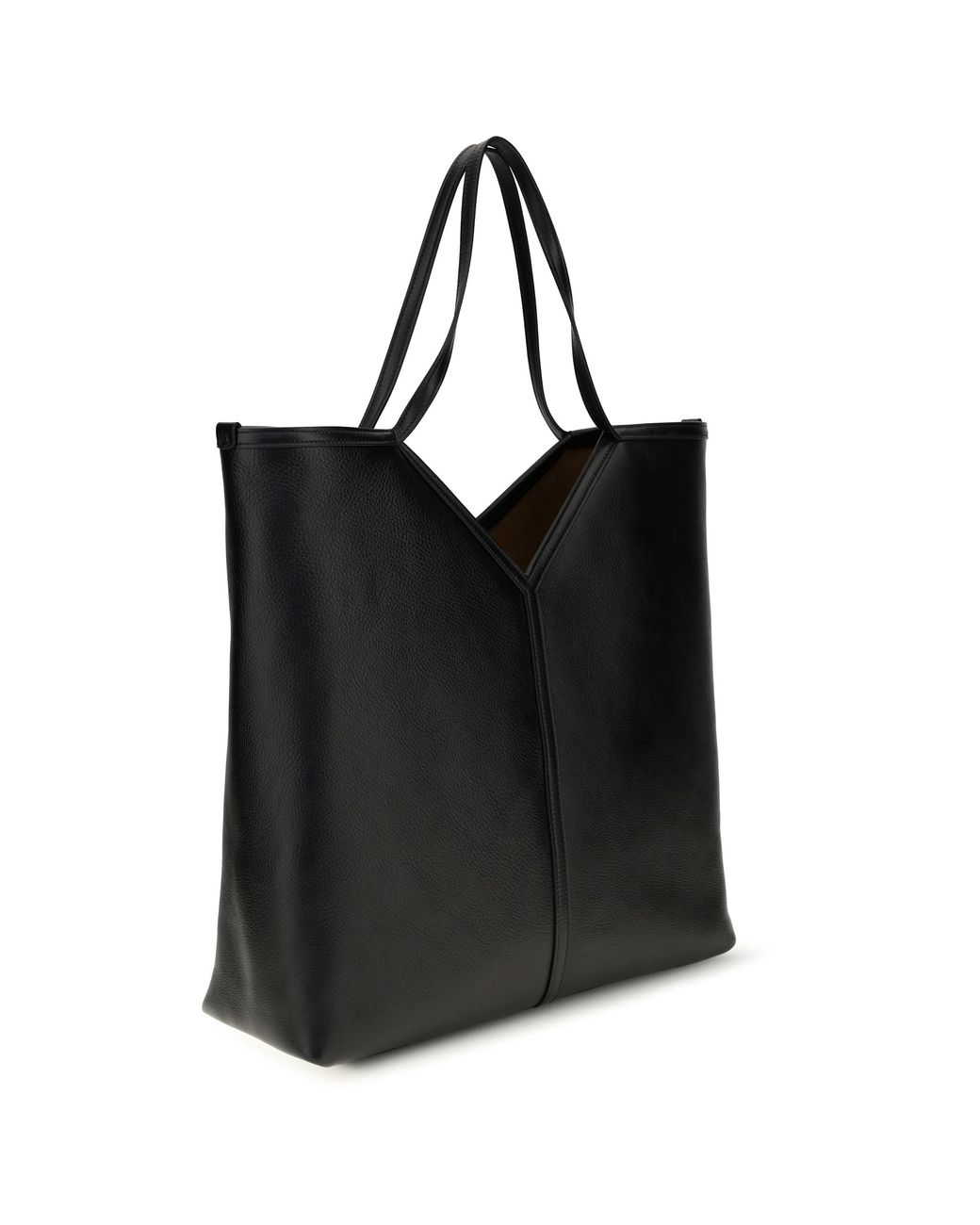 Saint Laurent Black Large Y Leather Tote Bag for men