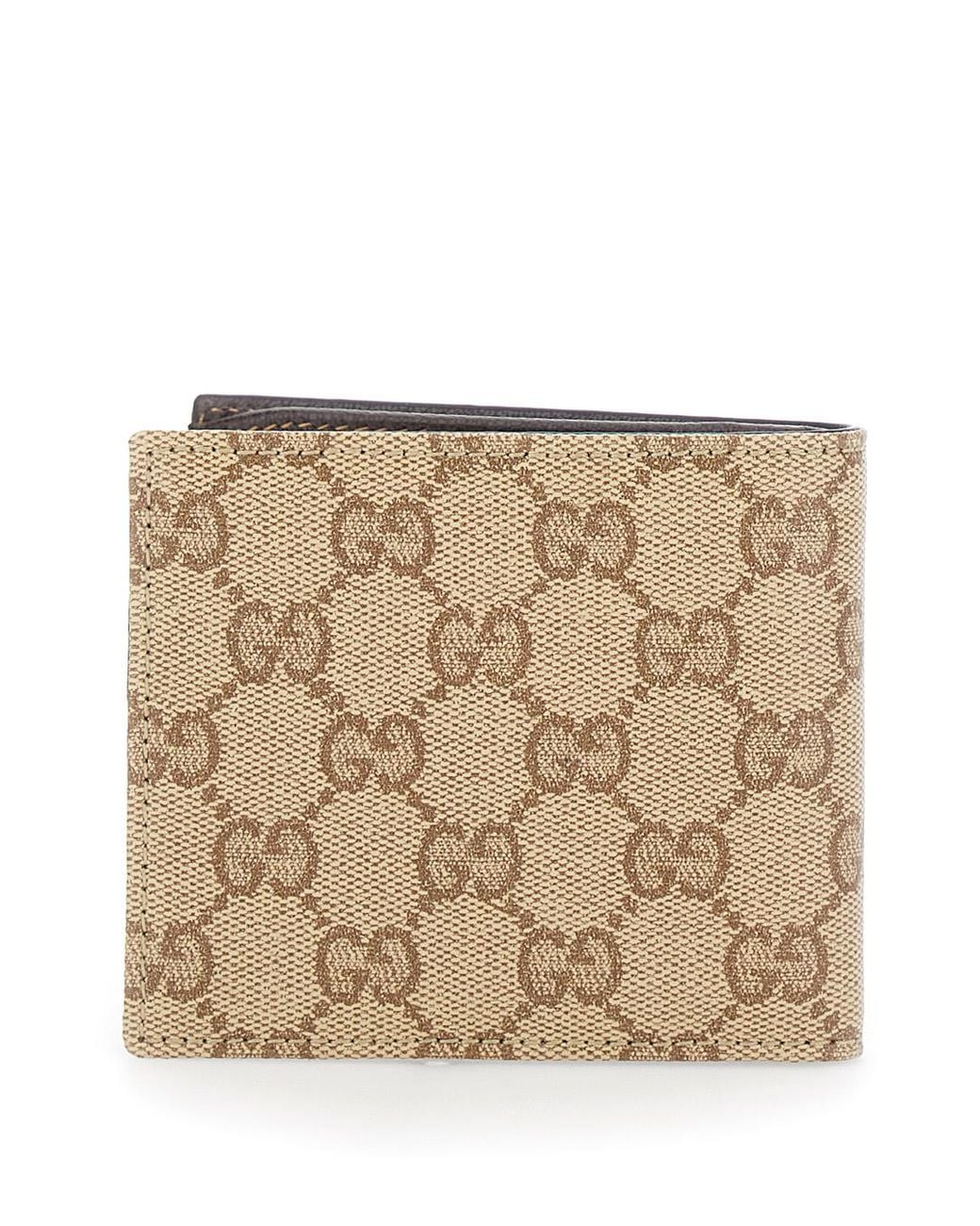 Gucci Natural Bi-Fold Wallet Gg Canvas for men