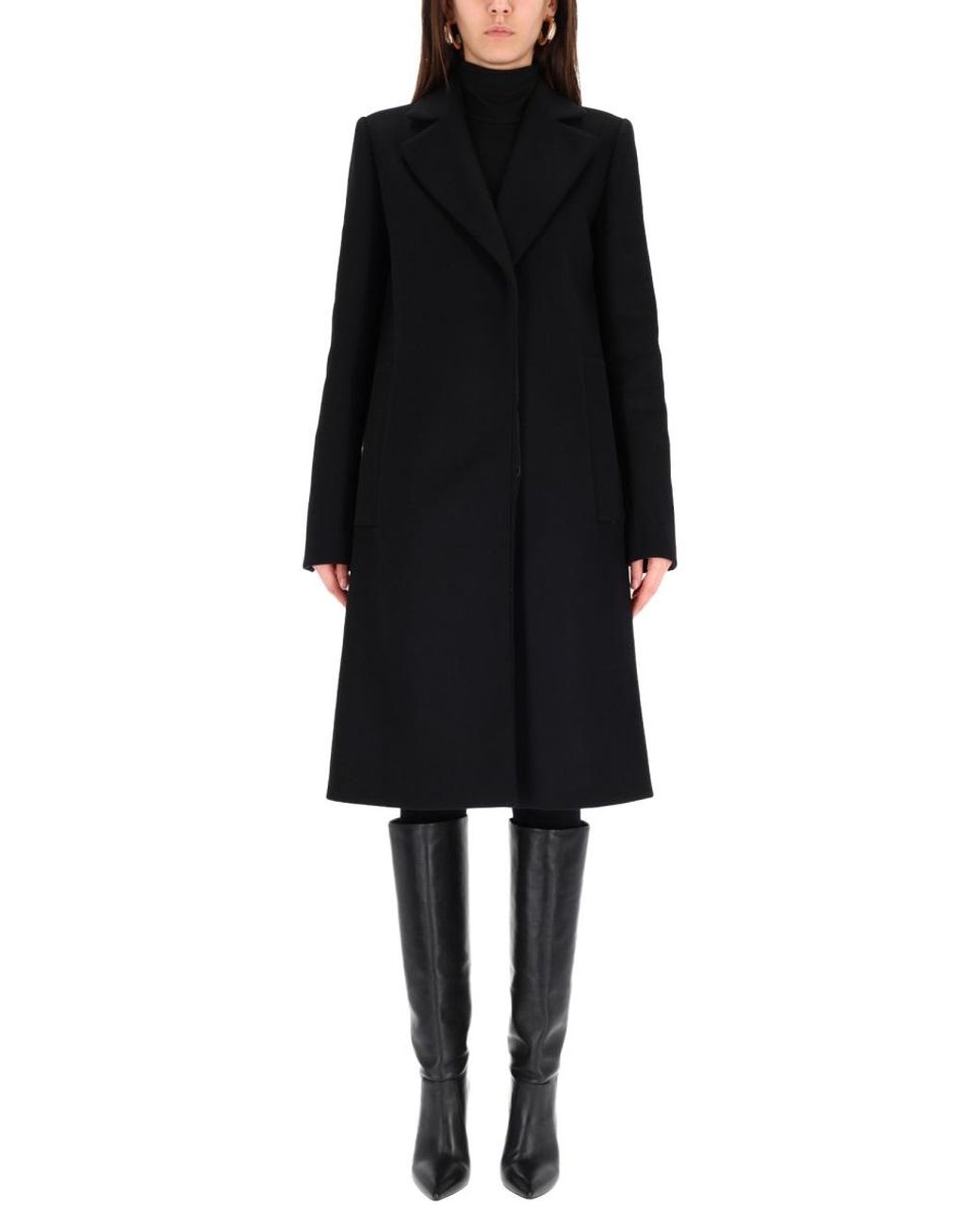 Sportmax Black Sportmax Virgin Wool Coat