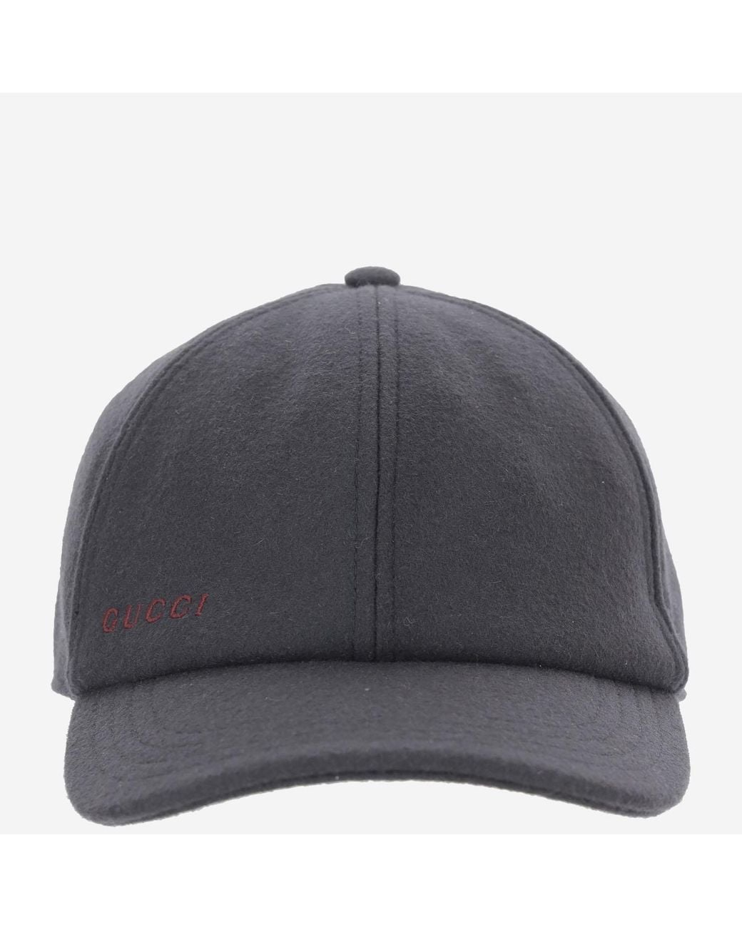 Gucci Gray Wool Baseball Cap Hat for men