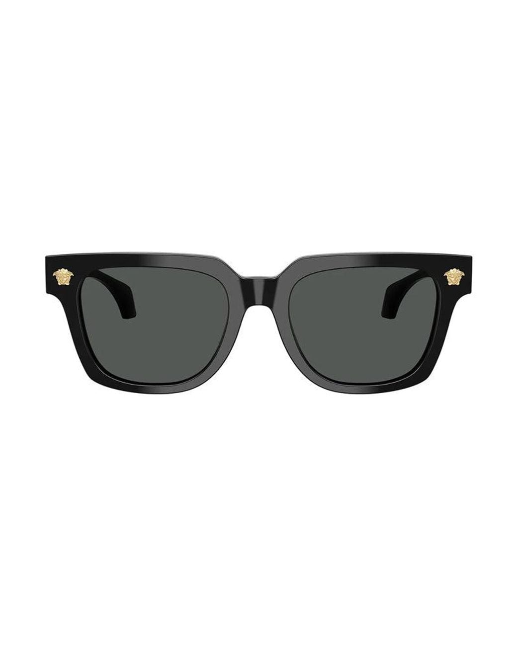 Versace Black Sunglasses Square Full Rim, Frame And Dark Lens Ve4510Ugb1-87 for men