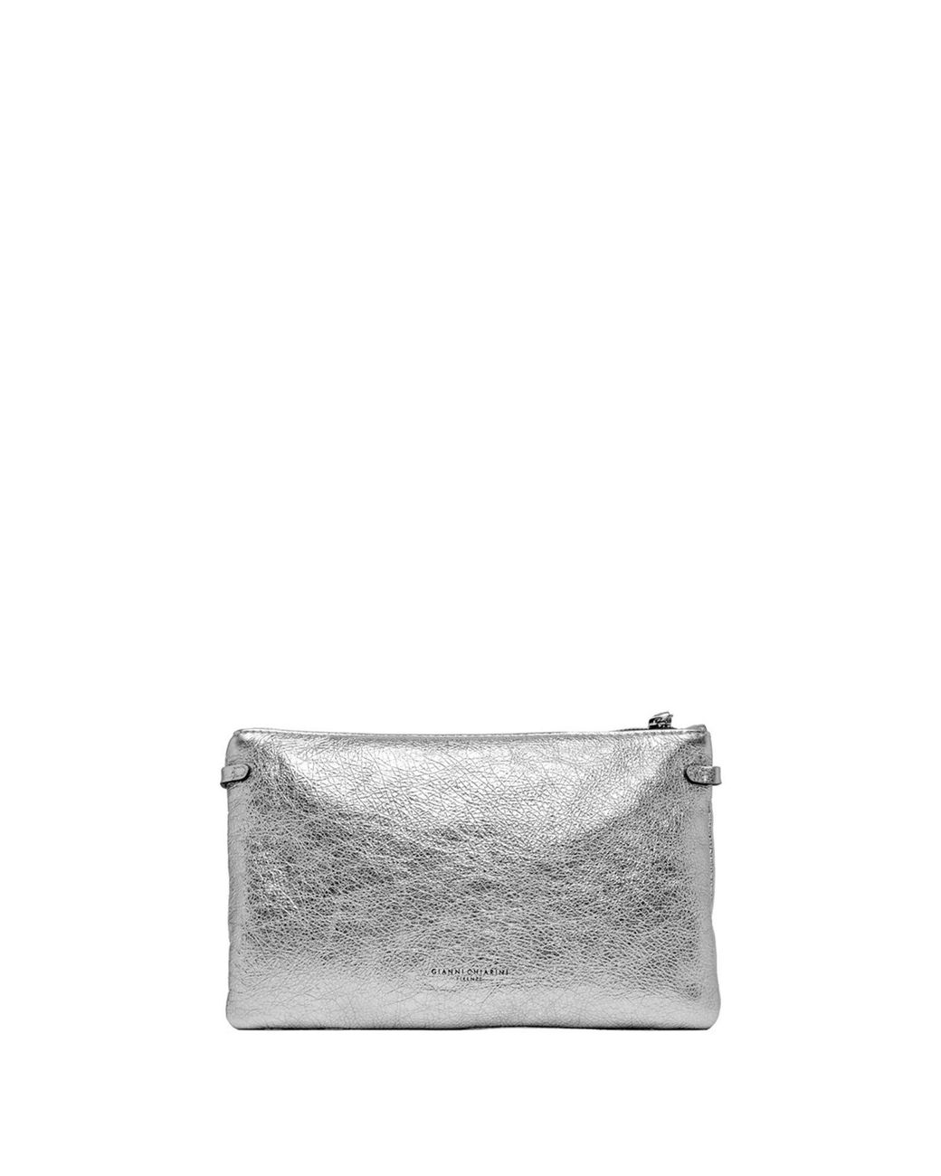 Gianni Chiarini Hermy Pouch In Laminated Leather in Gray | Lyst