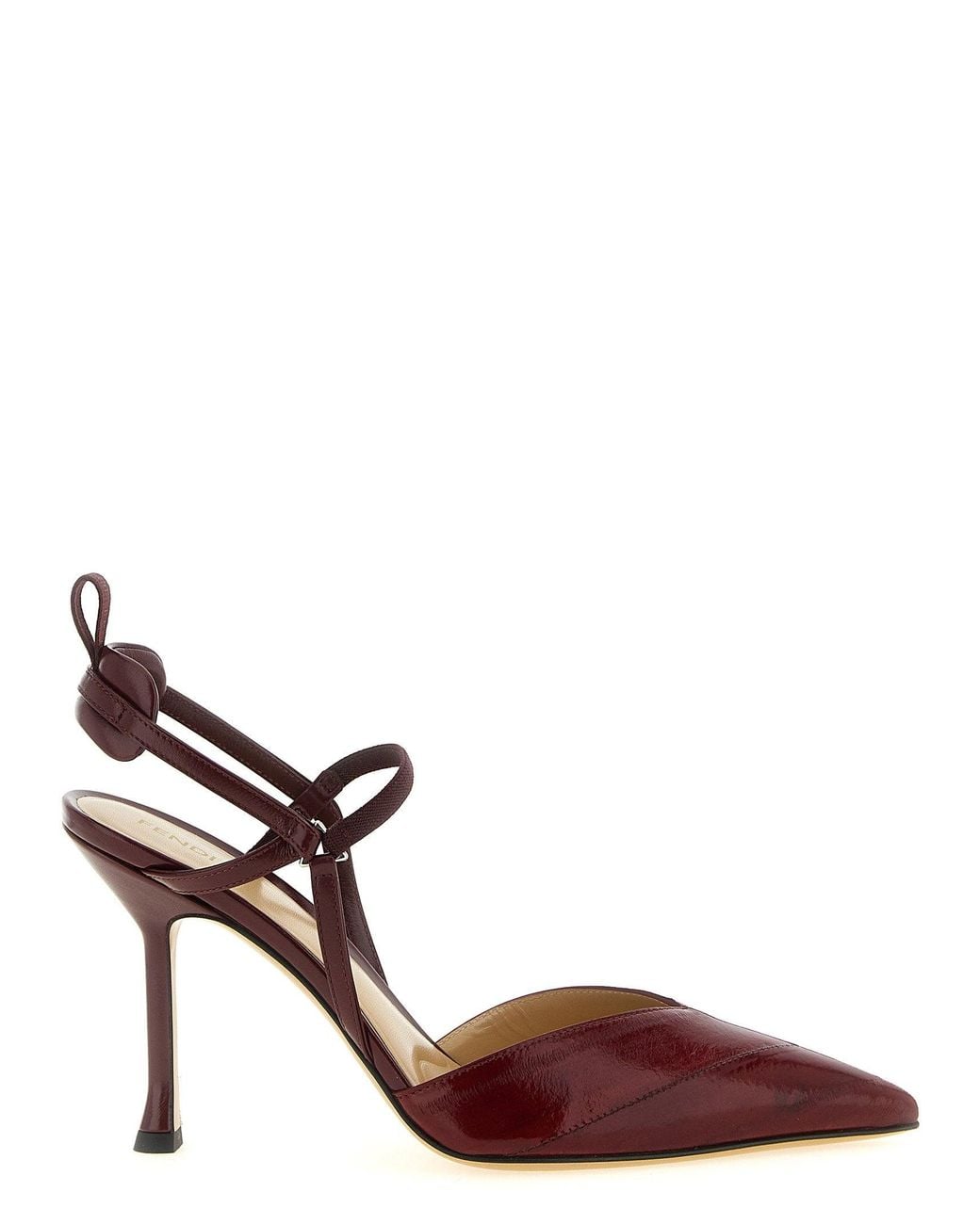 Fendi Brown Very Colibri Slingback Heel