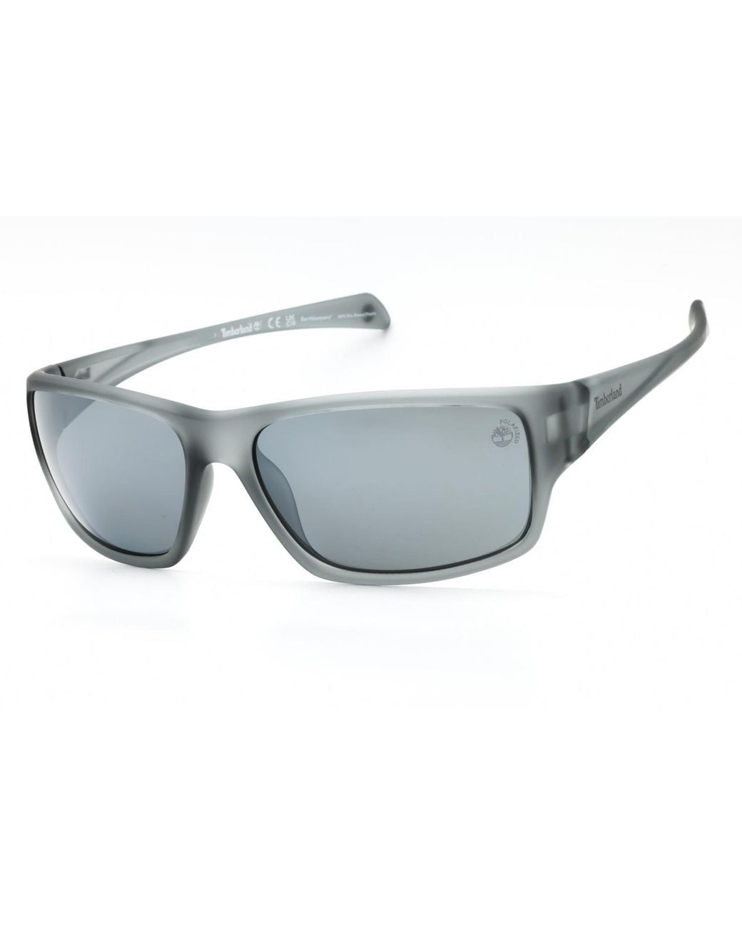 Timberland Gray Timberland Tb00017 Polarized Rectangular Sunglasses