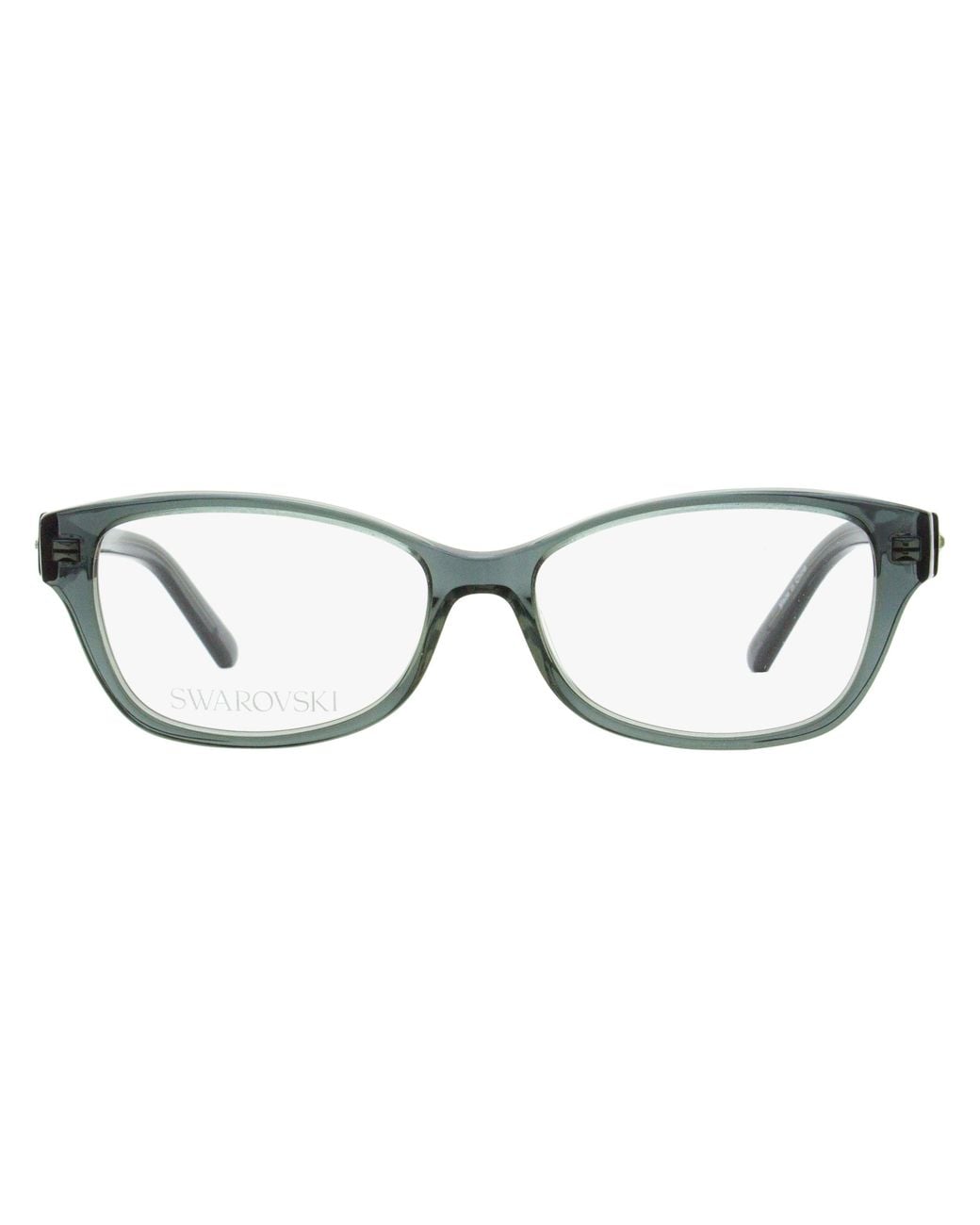 Swarovski Black Rounded Rectangular Eyeglasses Sk5430 020 53Mm Plastic (Acetate)