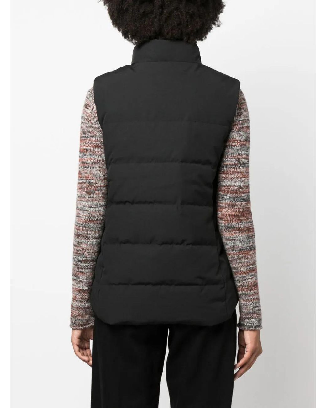 Canada Goose Women Black Freestyle Logo-Patch Padded Vest Rtw