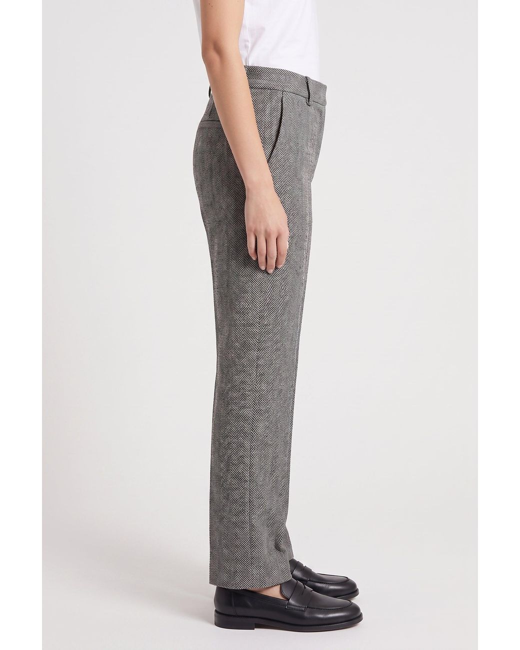 Brunello Cucinelli Gray Linen Trousers