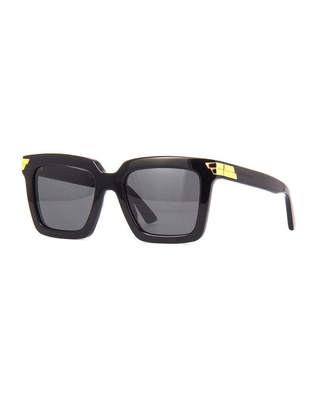 Bottega Veneta Black Sunglasses Square Full Rim, Frame And Lens Bv1005S001