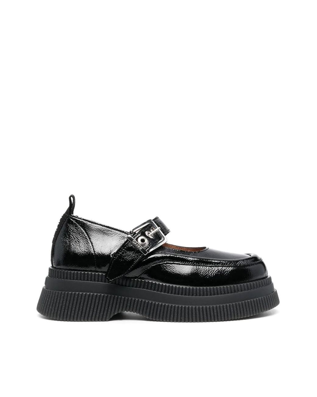 Ganni Creepers Mary Jane in Black | Lyst