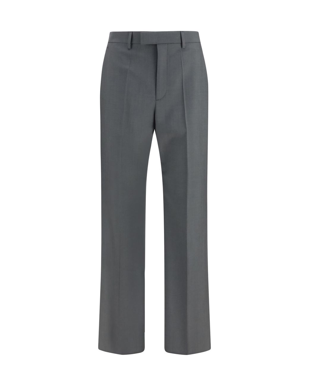 Valentino Gray Wool And Mohair Tailored Pants for men