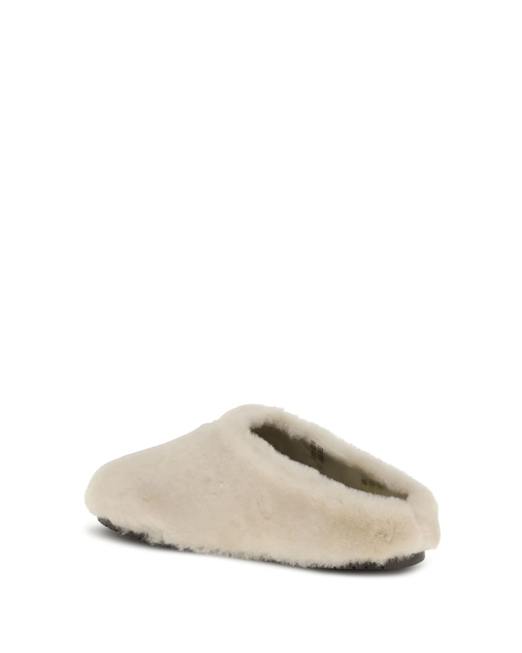 Prada White Fur Mules