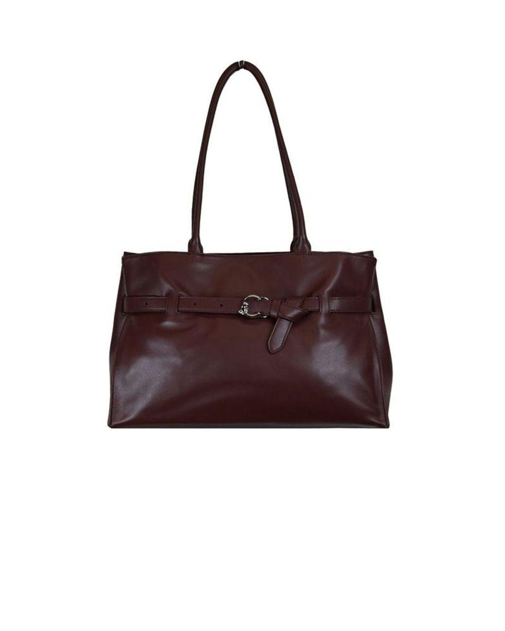 Coccinelle Brown Shopping Bag Bovine Leather Shopper-Bags